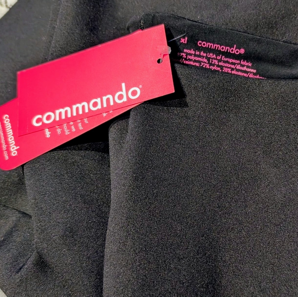 Commando Neoprene BIKE SHORTS Black NWT XL